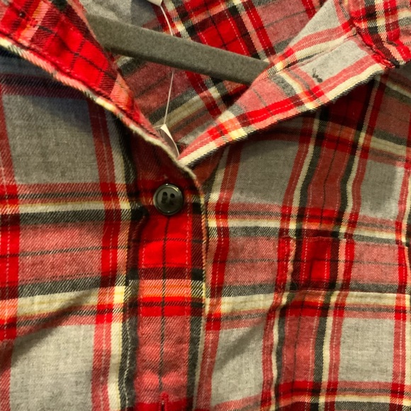 J Crew Factory - Red and Gray Flannel - Picture 5 of 6